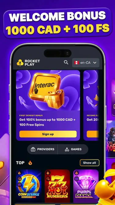RokcetPlay Casino Screenshot